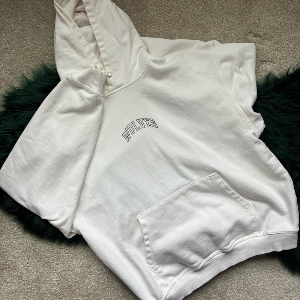 DARC SPORT | Native Wolf “Pierce” Hoodie | Cream - Picture 2 of 4